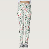 Christmas Red Holly Berries Leggings (Vorderseite)