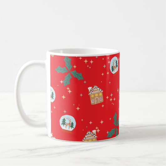 Christmas Red Kaffeetasse (Links)