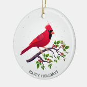Christmas Red Kardinal Bird Keramik Ornament (Links)