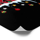 Christmas Red Kariert Bruh Funny Teens Boys Kids X Poster (Ecke)