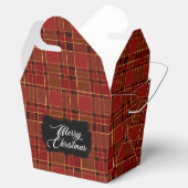 Christmas Red Kariert Favor Box Geschenkschachtel (Geöffnet)