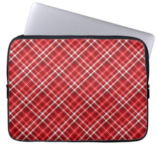 Christmas Red Kariert Pattern Design-62667 Laptopschutzhülle