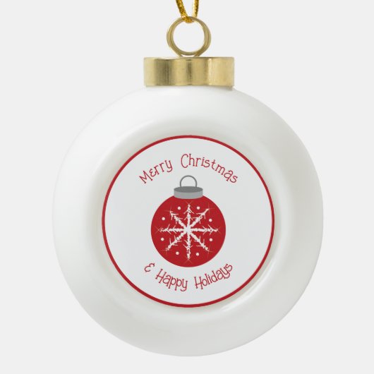 Christmas red ornament (Vorderseite)