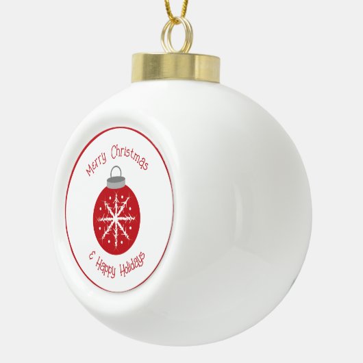Christmas red ornament (Rechts)