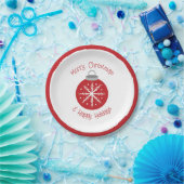 Christmas red ornament pappteller (Party)