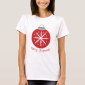 Christmas red ornament T-Shirt (Vorderseite)