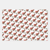 "Christmas Red Panda" Wrapping Paper Sheet Set Geschenkpapier Set (Vorderseite 3)