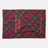 Christmas Red Plaid Geschirrtuch (Horizontal)