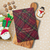 Christmas Red Plaid  Geschirrtuch