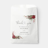 Christmas Red Poinsettia Brautparty Fevor Bag Geschenktütchen (Vorderseite)