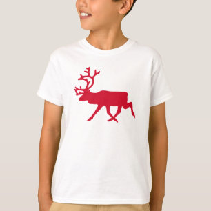 Christmas Red Reindeer T-Shirt