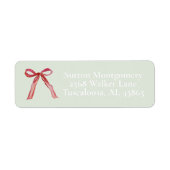 Christmas Red Ribbon-Adresse (Vorne)