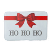 Christmas Red Ribbon Ho Ho Ho Ho Badematte (Vorderseite)