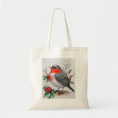 Christmas Red Robin Bird Tragetasche (Vorne)
