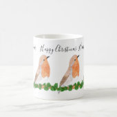 Christmas Red Robin Kaffeetasse (Mittel)