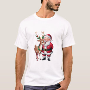 Christmas Red Santas Weihnachtsfeiertag T - Shirt