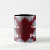Christmas Red Seasons Greatings Kaffeetasse Tasse (Mittel)