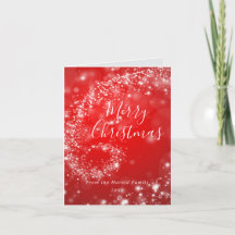 Christmas Red Sparkling Minimalistisch Stylish Scr