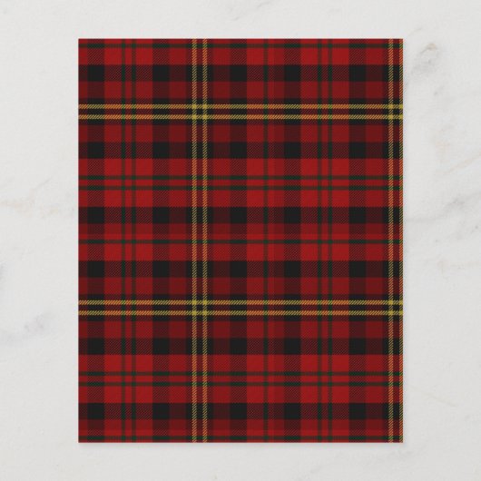 CHRISTMAS Red Tartan Foto Collage Flyer (Hinten)
