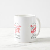 Christmas Red Truck von Sommer Hamilton Coffee Tas Kaffeetasse (VorderseiteRechts)