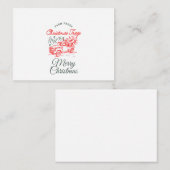 Christmas Red Truck von Sommer Hamilton Mitteilungskarte (Vorne/Hinten)