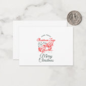 Christmas Red Truck von Sommer Hamilton Mitteilungskarte (Vorderseite/Rückseite Beispiel)