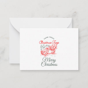 Christmas Red Truck von Sommer Hamilton Mitteilungskarte