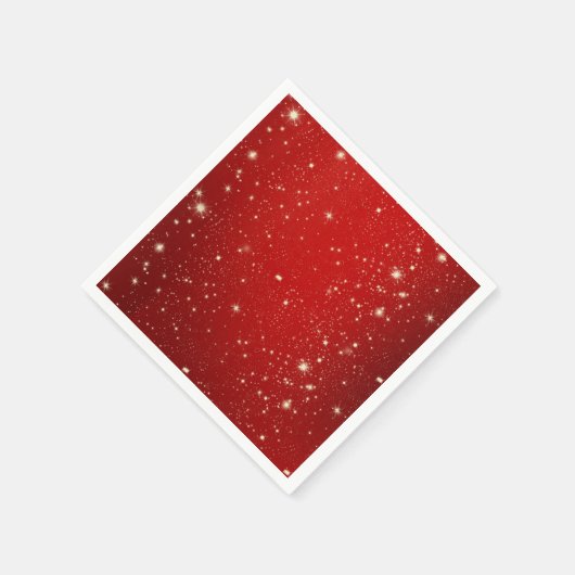 Christmas Red Twinkle Serviette (Ecke)