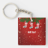 Christmas Red Twinkle template Schlüsselanhänger (Vorderseite)