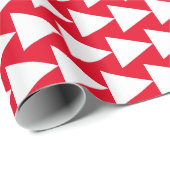 Christmas Red White Abstrakt Geschenkpapier (Rolleneckpunkt)