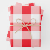 Christmas Red White Check Geschenkpapier Set (Beispiel)