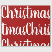 Christmas Red White Geschenkpapier (Flach)