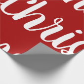 Christmas Red White Geschenkpapier (Ecke)