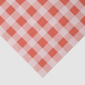 Christmas Red White Gingham Seidenpapier (Detail)