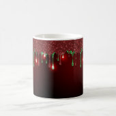 CHRISTMAS RED with RED HOLIDAY TROPFEN PATTERN Kaffeetasse (Mittel)
