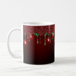 CHRISTMAS RED with RED HOLIDAY TROPFEN PATTERN Kaffeetasse