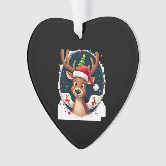 christmas Reindeer (2) Ornament (Vorderseite)