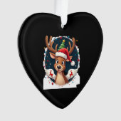 christmas Reindeer (2) Ornament (Vorderseite)
