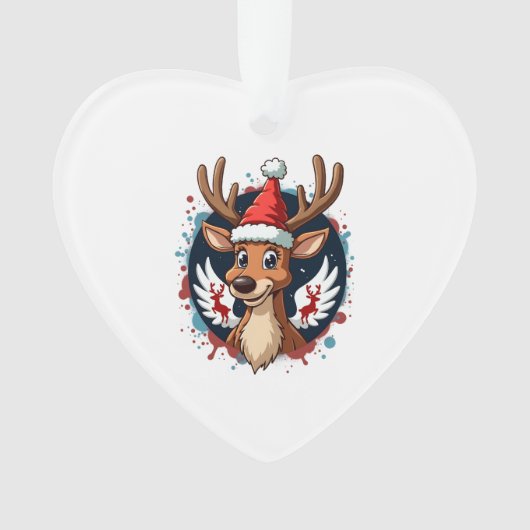 christmas Reindeer (2) Ornament (Vorderseite)