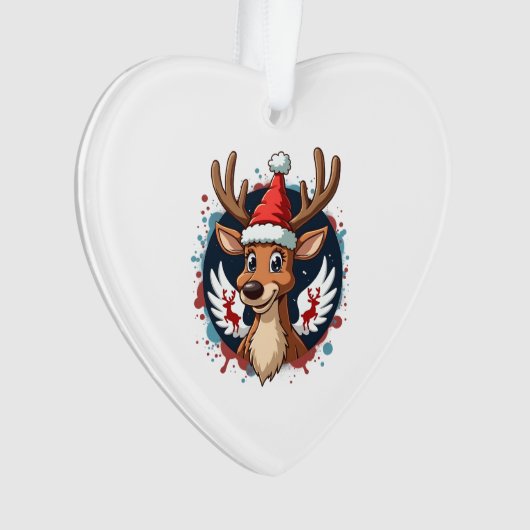 christmas Reindeer (2) Ornament (Vorderseite)