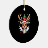 christmas Reindeer (4) Keramik Ornament (Rechts)