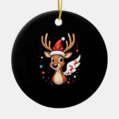 christmas Reindeer (5) Keramik Ornament (Vorne)