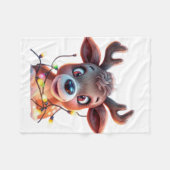 Christmas reindeer - baby blanket fleecedecke (Vorderseite (Horizontal))
