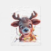 Christmas reindeer - baby blanket fleecedecke (Vorderseite)