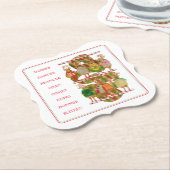 CHRISTMAS REINDEER Bracket Form Paper Untersetzer (angewinkelt)
