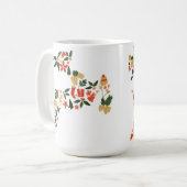 Christmas Reindeer Collage – Festive Holida Kaffeetasse (Vorderseite Links)