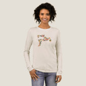 Christmas Reindeer Collage – Festive Holida Tri-Blend Shirt (Volle Vorderseite)