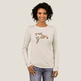 Christmas Reindeer Collage – Festive Holida Tri-Blend Shirt