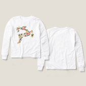 Christmas Reindeer Collage Hoodie – Festive Holida (Design Vorderseite & Rückseite)