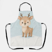 christmas reindeer cute festive cooking schürze (Vorderseite)